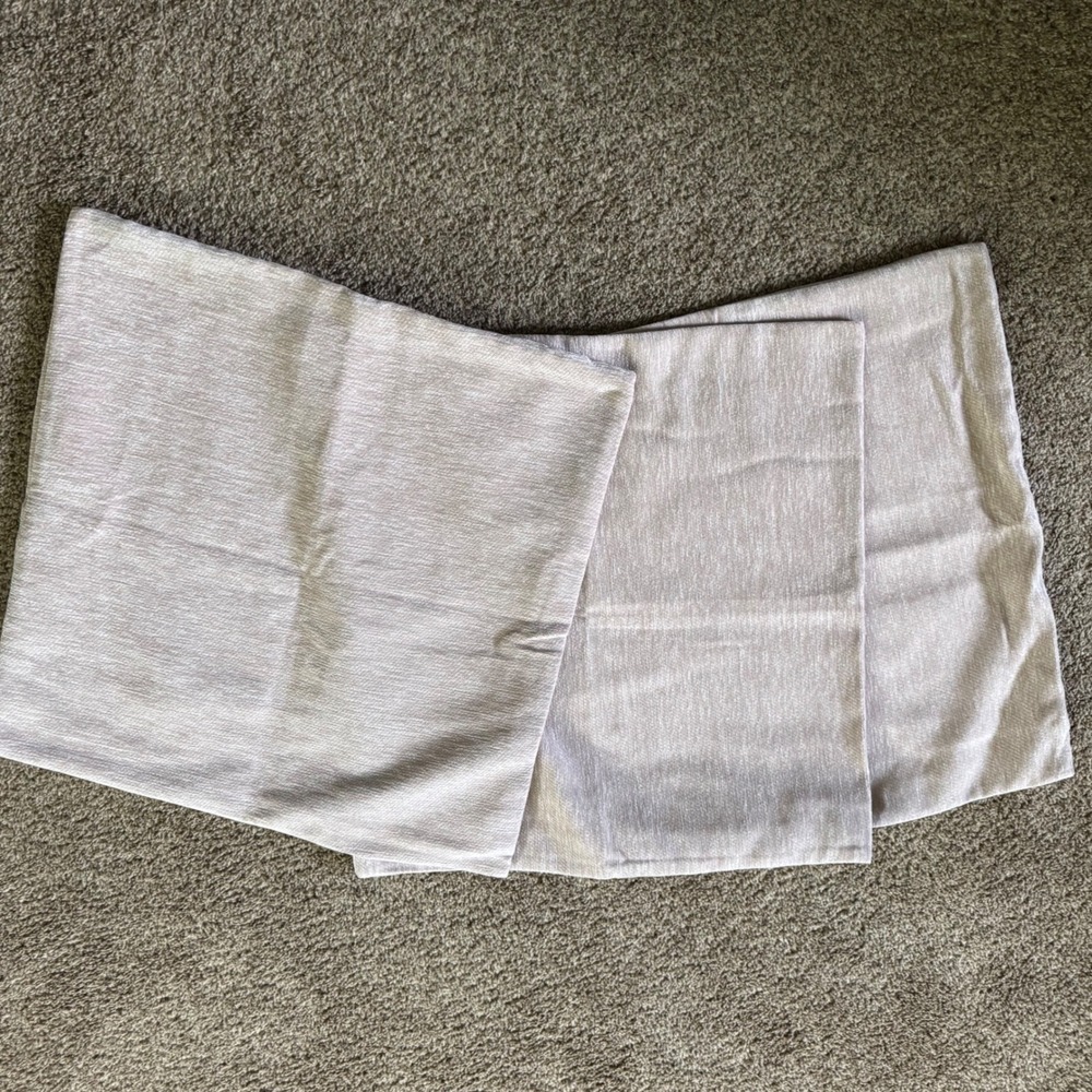 Beige Textured Woven Square Throw Pillow Covers 3pk 18x18